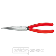 Polkruhové kliešte pre mechanikov 200 mm KNIPEX 38 11 200 - leštená hlava, plastové puzdrá gallery main image