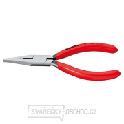 Ploché kliešte 140 mm s ostrím KNIPEX 23 01 140 - leštená hlava, plastové puzdrá gallery main image