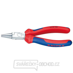 Kliešte s okrúhlymi čeľusťami 160 mm KNIPEX 22 05 160 - chrómované, viaczložkové puzdrá gallery main image