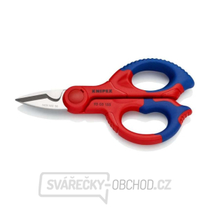 Kombinované elektrikářské nůžky 155 mm KNIPEX 95 05 155 SB - chromováno, vícesložkové návleky gallery main image