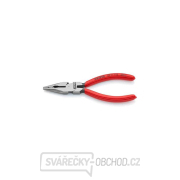 Kombinované kliešte úzke ploché KNIPEX 08 21 145 145 mm - leštená hlava, čierne gallery main image