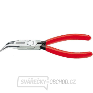 KNIPEX 25 21 160 Polkruhové kliešte s čepeľami pre rádiotechniku 160 mm - leštená hlava, plastové puzdrá gallery main image