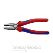 Kombinované kliešte 200 mm. KNIPEX 03 02 200 - leštená hlava, viaczložkové puzdrá Náhľad