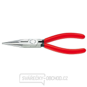 Polkruhové kliešte s čepeľami pre rádiotechniku 125 mm KNIPEX 25 01 125 - leštená hlava, plastové puzdrá gallery main image