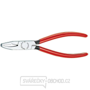 Kliešte na rozbíjanie skla 160 mm KNIPEX 91 51 160 - leštená hlava, plastové puzdrá gallery main image