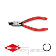 Kliešte na poistné krúžky 130 mm, vnútorne zahnuté. Knipex - 44 21 J11 - DIN 5256 D. Leštené, potiahnuté plastom gallery main image