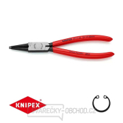 Kliešte na poistné krúžky 180 mm, vnútorné rovné. Knipex - 44 11 J2 - DIN 5265 C. Leštené, potiahnuté plastom gallery main image