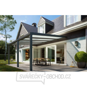 Hliníková pergola SKYLUX CLIMALUX 6,0 x 4,0 m antracit + čirý PC LG2211 gallery main image