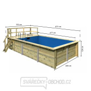 Obdelníkový bazén KARIBU model 3A (23642) 3,53 x 6,72 m LG3433 Náhled