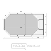 Bazén KARIBU model 4D (23714) 6,1 x 4,0 m LG3459 Náhled