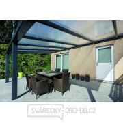 Hliníková pergola SKYLUX CLIMALUX 5,0 x 4,0 m antracit + opál PC LG3747 Náhled