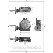 Horizontálně-vertikální kruhový dělicí stůl RT 150 Náhľad