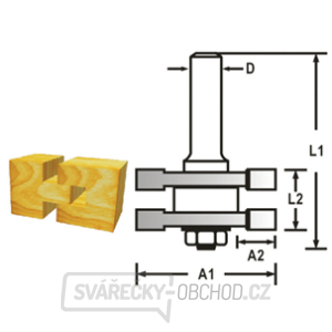 Perová fréza s ložiskom/2v1/Makita D-48935  gallery main image