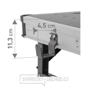 Pracovný skladací stôl Fortum, 850x600mm, výška 73,5-88,5cm Náhľad