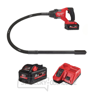 Milwaukee M18 FCVN12-551 (1,2 m) Aku ponorný vibrátor na betón, Aku M18 HB5.5 + M12-18 FC, 4933479597 gallery main image