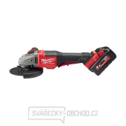 Akumulátorová uhlová brúska 125 mm Milwaukee M18 FHSAG125XPDB-552X s kolískovým spínačom, 2x Aku (18 V, 5,5 Ah), 4933471080 Náhľad