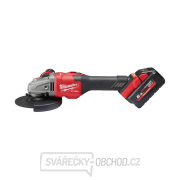 Akumulátorová uhlová brúska 125 mm Milwaukee M18 FHSAG125XB-552X s posuvným spínačom, 2x Aku (18 V, 5,5 Ah), 4933471079 Náhľad