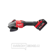 Akumulátorová uhlová brúska 125 mm Milwaukee M18 FHSAG125XB-552X s posuvným spínačom, 2x Aku (18 V, 5,5 Ah), 4933471079 Náhľad