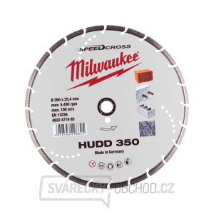 Diamantový kotúč Milwaukee SPEEDCROSS HUDD 350 mm (1 kus), 4932471985 gallery main image