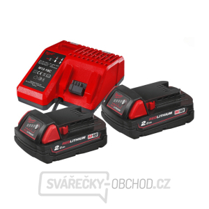 Milwaukee M18 NRG-202, 2x batéria M18 B2 + nabíjačka M12-18 C, 4933459213 gallery main image