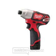 Akumulátorový rázový uťahovák 1/4" HEX Milwaukee M12 BID-202C (112 Nm, 2,0 Ah) Náhľad