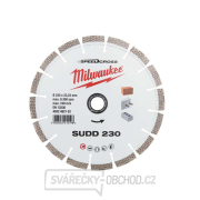 Diamantový brúsny kotúč Milwaukee SUDD 230 mm - tichý Náhľad