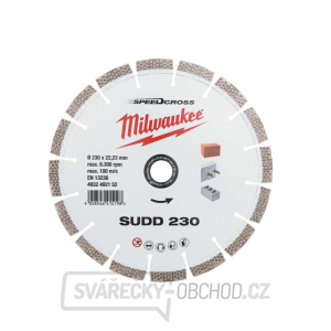 Diamantový brúsny kotúč Milwaukee SUDD 230 mm - tichý gallery main image