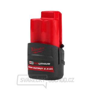 Akumulátor Milwaukee M12 HB2.5 (12 V / 2,5 Ah), M12 REDLITHIUM, vysoký výkon, 4932480164 gallery main image