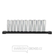 Nástrčné hlavice 3/8" šesťhran 10 ÷ 19 mm Milwaukee 4932492510 - chrómované, predĺžené (sada 10 ks) gallery main image