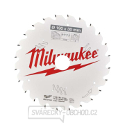 Rezný kotúč 190 mm Milwaukee CSB P W 190 x 30 x 1,6 x 24ATB Náhľad