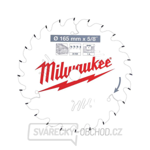 Milwaukee CSB P W 165 x 15,87 x 1,6 mm 24ATB pílový kotúč na drevo gallery main image