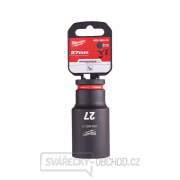 1/2" rázová hlavica Milwaukee Shockwave™ Impact Duty 27 mm, predĺžená Náhľad