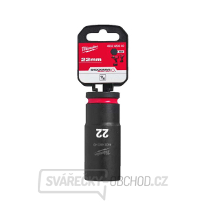 1/2" rázová hlavica Milwaukee Shockwave™ Impact Duty 22 mm, predĺžená gallery main image