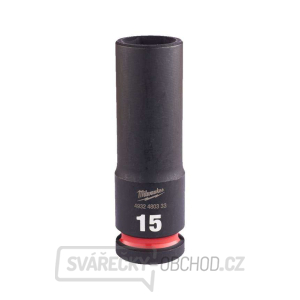 1/2" rázová nástrčná hlavica Milwaukee Shockwave™ 15 mm, predĺžená gallery main image