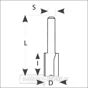 IGM M100 Drážkovacia fréza - D6x25 L68 S=8 HW Náhľad