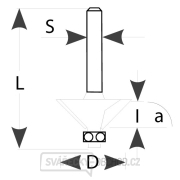 IGM M109 Uhlová fréza s ložiskom - 45° D32,2x11,34 L62 S=8 HW Náhľad