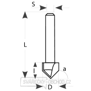 IGM M115 Fréza na V-drážku - 90° D12,7x12,7 L53 S=8 HW Náhľad