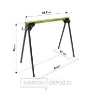 Koza stavebná skladacia 1kus, nosnosť 450kg, výška 76,5cm Náhľad