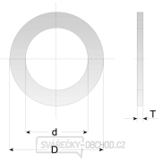 CMT Redukčný krúžok pre pílové kotúče - D20 d12,7 t1,4 gallery main image