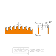 CMT Orange XTreme Pilový kotouč na lamino a DTD - D260x2,5 d30 Z64 HW Náhled