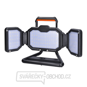 Solight LED reflektor 30W, prenosný, nabíjací, 3000lm, oranžovo-čierny gallery main image