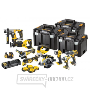 Aku bezuhlíková kombo sada nářadí 18V 4x5,0 Ah XR DeWALT DCK1012P4T gallery main image