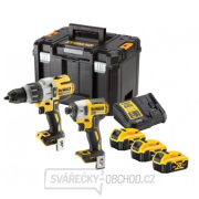 Aku bezuhlíková kombo sada nářadí 18V 3x5,0 Ah XR DeWALT DCK276P3T gallery main image