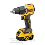 Aku bezuhlíková vrtačka s příklepem XR Li-Ion 18V/2x5,0Ah k výročí 100 let DeWALT DCD100YP2T Náhled