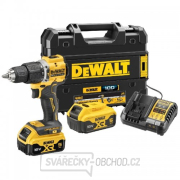 Aku bezuhlíková vrtačka s příklepem XR Li-Ion 18V/2x5,0Ah k výročí 100 let DeWALT DCD100YP2T gallery main image