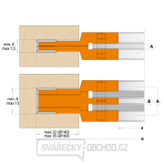 CMT Nastaviteľná drážkovacia fréza 3-dielna MAN - D140x4-15 d30 Z4+4 STEEL Náhľad