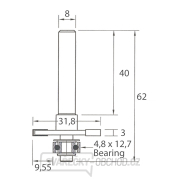 IGM M122 Fréza na drážkovanie dosiek - D31,8x3 H9,55 L62 S=8 HW Náhľad