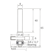 IGM M122 Fréza na drážkovanie dosiek - D31,8x6 H9,55 L65 S=8 HW Náhľad