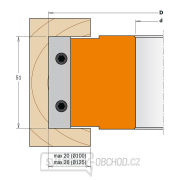 CMT C6941 Lisovacia fréza so šikmými zubami MAN - D100x51 d30 Z2 V4 ALU Náhľad