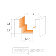 CMT C965 Dvojdrážková fréza - D16,3 d12,3 I16 L80 S=8 Z2 Náhľad